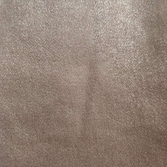 Lilly Pulitzer Eagan Shimmer Denim Skinny Jeans Gold Metallic Size 16 - Picture 4 of 10